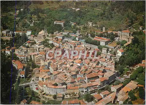 Moderne Karte Largentiere (Ardeche)Vue generale