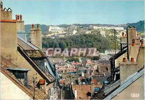 Cartes postales moderne Franche comte pittoresque Besancon  (Doubs)Les vieux quartiers et la citadelle