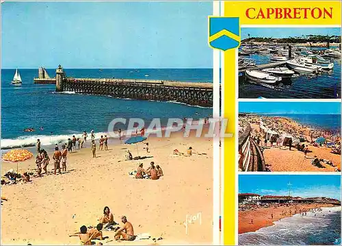 Moderne Karte Capbreton  (Landes)Cote Aquitaine