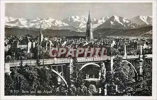 Cartes postales moderne Berne et les Alpes