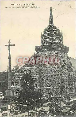 Ansichtskarte AK Toute la Bretagne Perros Guirec L'Eglise