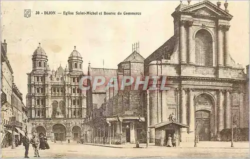 Ansichtskarte AK Dijon Eglise Saint Michel et Bourse du commerce