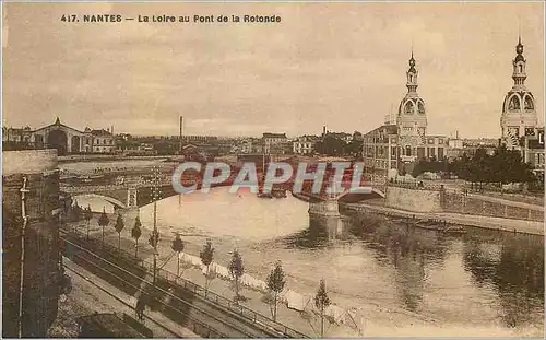 Cartes postales Nantes La Loire au Pont de la Rotonde