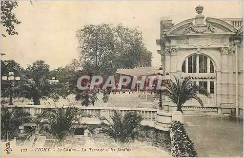 Cartes postales Vichy Le Casino La Terrase et Les Jardins