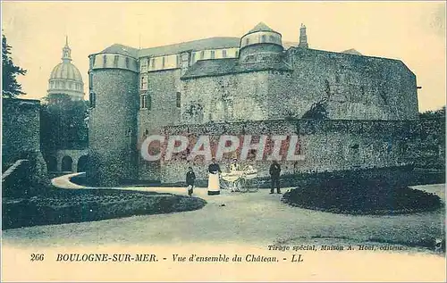 Ansichtskarte AK Boulogne sur Mer Vue d'ensemble du Chateau