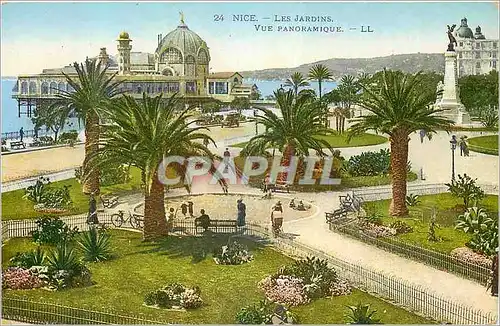 Cartes postales Nice Les Jardins Vue Panoramique