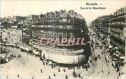 Cartes postales Marseille Rue de la Republique