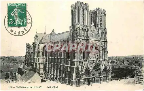 Ansichtskarte AK Cathedrale de Reims