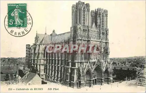 Cartes postales Cathedrale de Reims