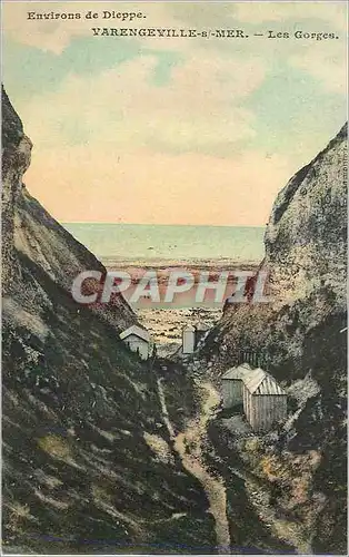 Cartes postales Environs de Dieppe Varengeville Mer Les gorges