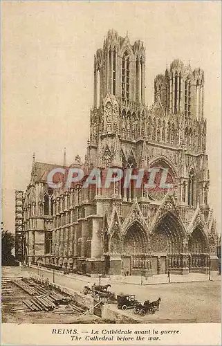 Cartes postales Reims la Cathedrale avant la guerre