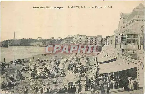 Ansichtskarte AK Biarritz Pittoresque harritz la reine des plages