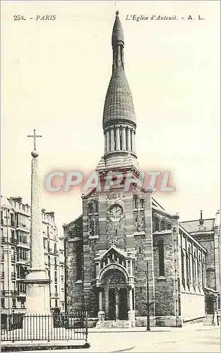 Cartes postales Paris l'Eglise d'Auteuil