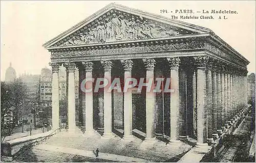 Cartes postales Paris la Madeleine