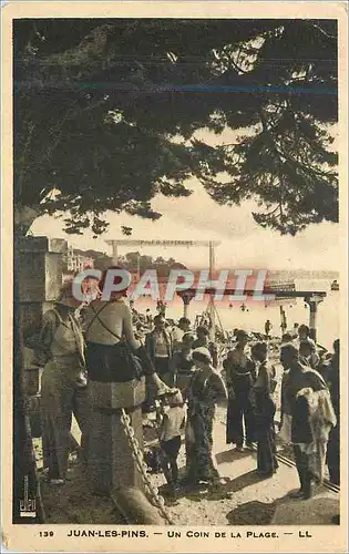 Cartes postales Juan les pins un coin de la plage