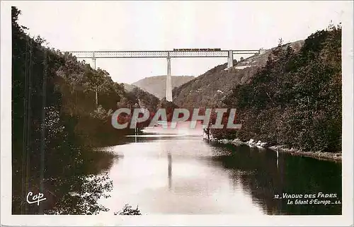 Moderne Karte Viaduc des Fades Le geant d'Europe Train