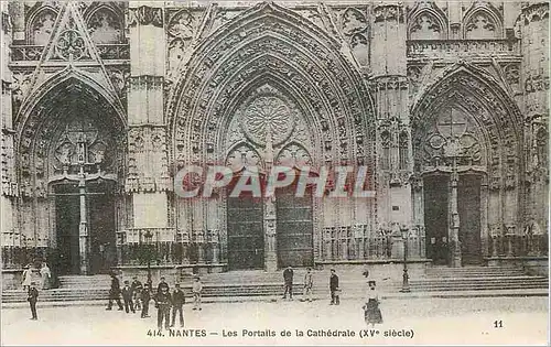 Ansichtskarte AK Nantes les portails de la cathedrale