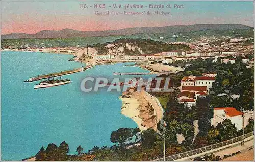 Cartes postales Nice entre general du port