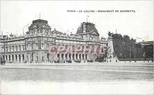 Cartes postales Paris le louvre Monument de gambetta