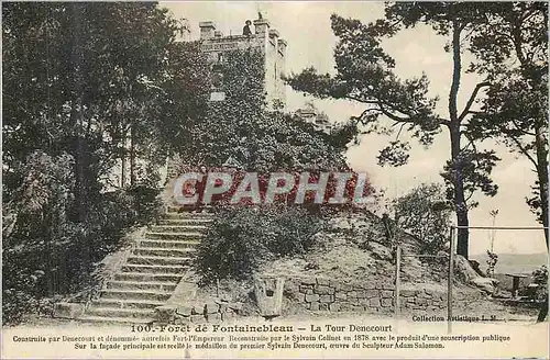Cartes postales Souvenir de fontainbleau  La Tour Denecourt