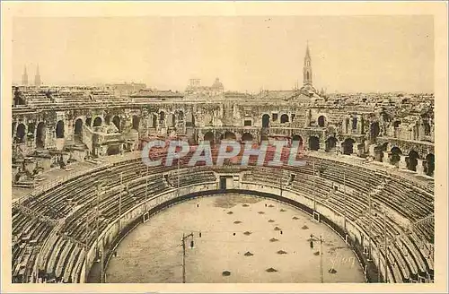 Ansichtskarte AK Monuments la douce france  Nimes L'interieur des arenes