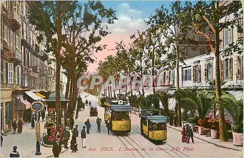 Cartes postales Nice l'Avenue de la gare Tramway