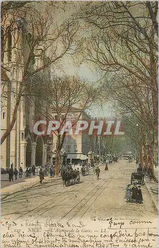 Cartes postales Nice Avenue de la gare