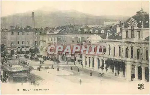 Cartes postales Nice la place Massena