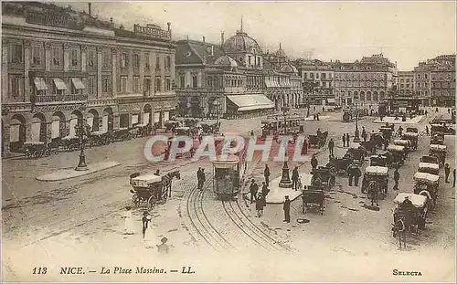 Ansichtskarte AK Nice la place Massena 113 Tramway