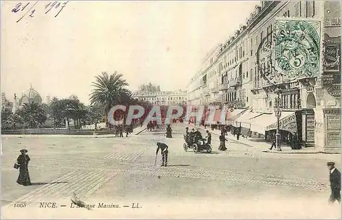 Cartes postales Nice la place Massena 1068