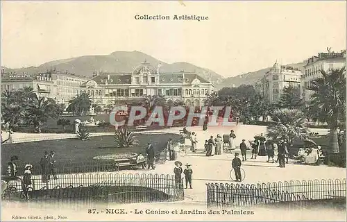 Cartes postales Nice Casino et nouveaux Jardins des palmiers