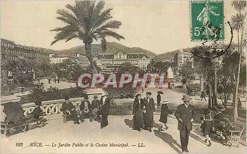 Cartes postales Nice le Jardin public