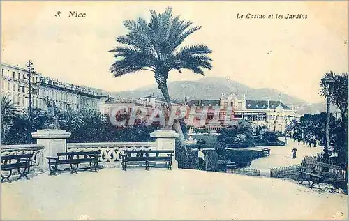 Cartes postales Nice le Casino et les Jardins