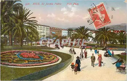 Cartes postales Nice le Jardin publc