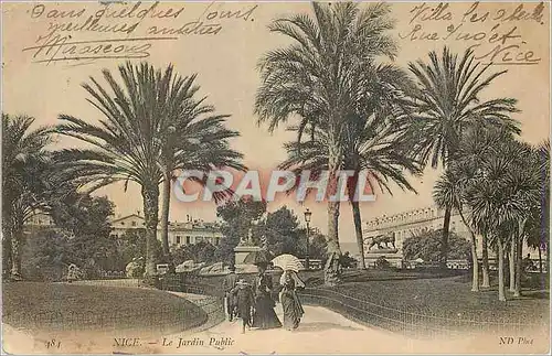 Cartes postales Nice Jardin public