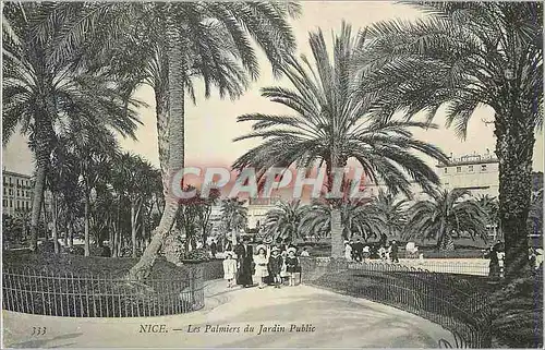 Cartes postales Nice les Jardins du palmiers