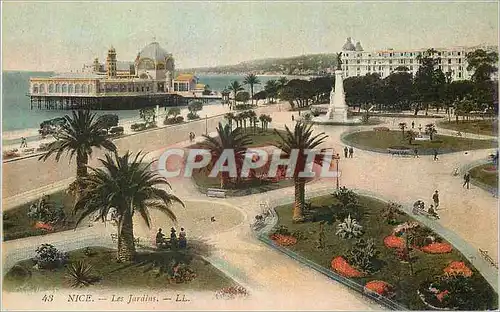 Cartes postales Nice les Jardins