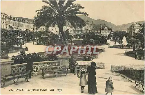 Cartes postales Nice le Jardin public