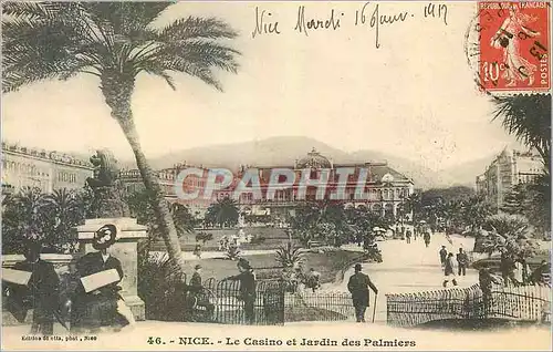 Cartes postales Nice le Casino et le Jardin des palmiers