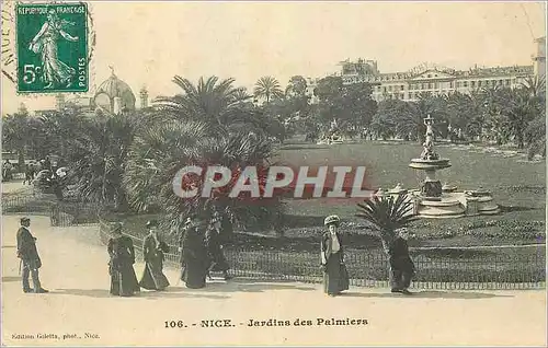 Cartes postales Nice Jardin des palmiers