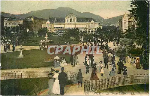 Cartes postales Nice les Jardins publics