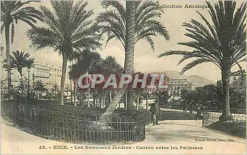 Cartes postales Nice les nouveaux Jardins entre les Casino entre les palmiers