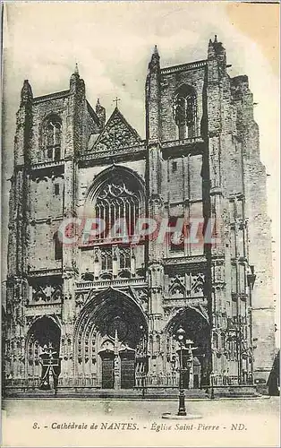 Cartes postales Cathedrale de Nantes Eglise Saint Pierre