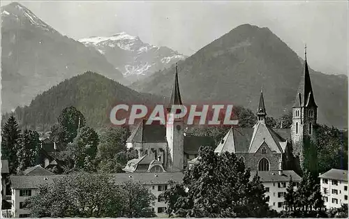 Cartes postales moderne Interlaken Prot u Kath Kirche