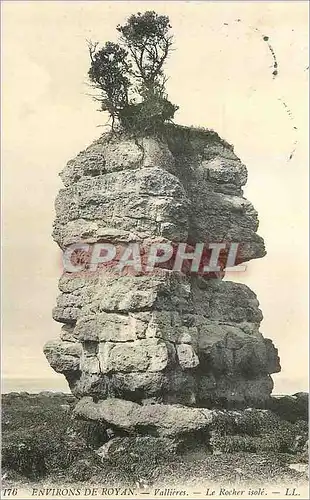 Cartes postales Environs de royan Vallieres Le rocher isol�