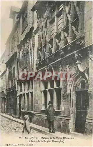 Cartes postales Le Mans maison de la reine berranger