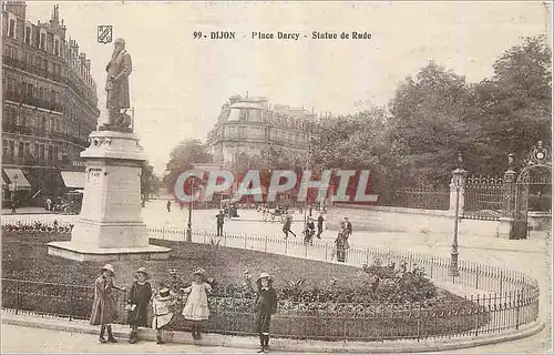 Cartes postales Statut de la rode place darcy Dijon