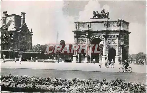 Moderne Karte Paris Jardins des tulleries le caroussel