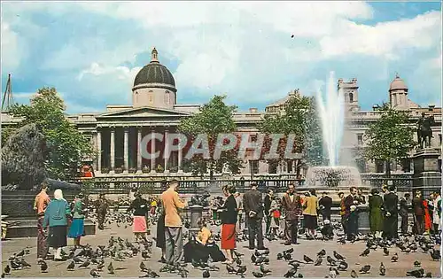 Moderne Karte Trafalgar square and national gallery London