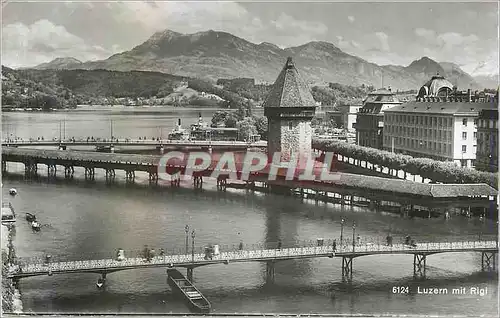 Cartes postales moderne Luzern mit Rigi